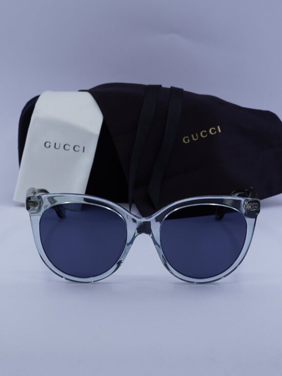 Gucci GG0565S 003 Women Cat Eye Sunglasses - Blue main image 4